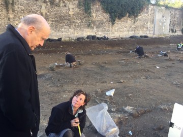 Avec Alain Juppé, visite d'une nécropole antique exceptionnelle découverte à Bordeaux